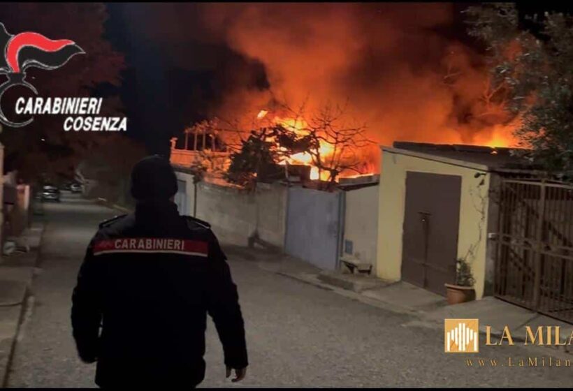 Frascineto, incendio doloso a Capodanno: fermato il sospettato