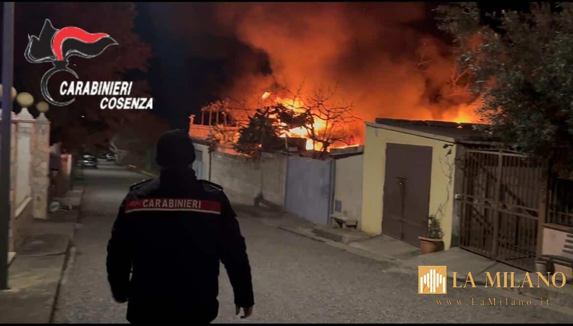 Frascineto, incendio doloso a Capodanno: fermato il sospettato