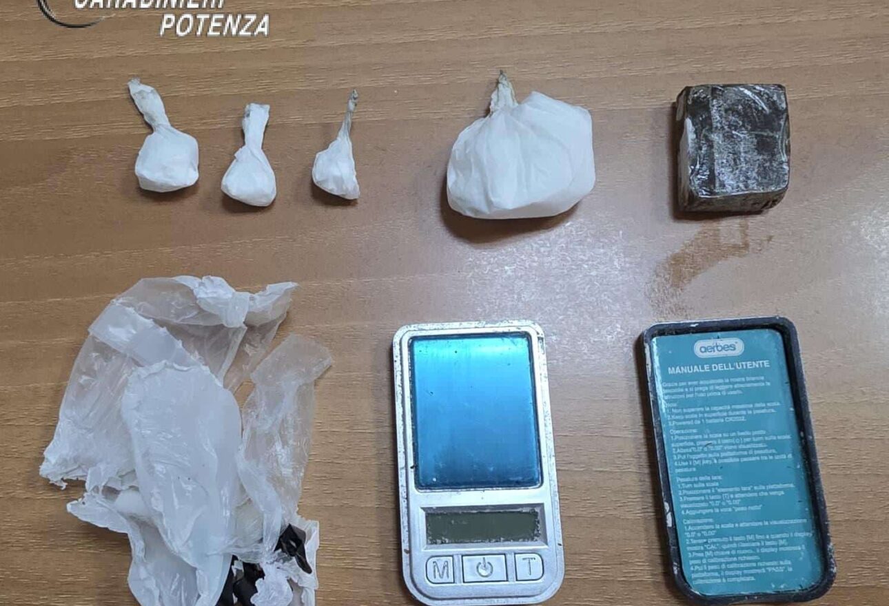 Senise, operazione antidroga dei Carabinieri: un arresto e una denuncia nel fine settimana