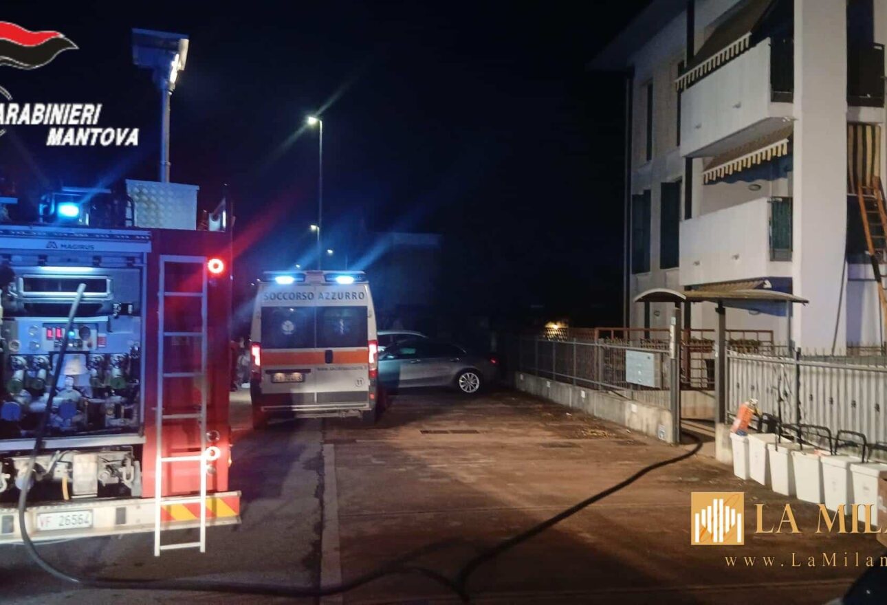 Goito, lite in famiglia degenera: rissa e incendio, donna denuncia violenze