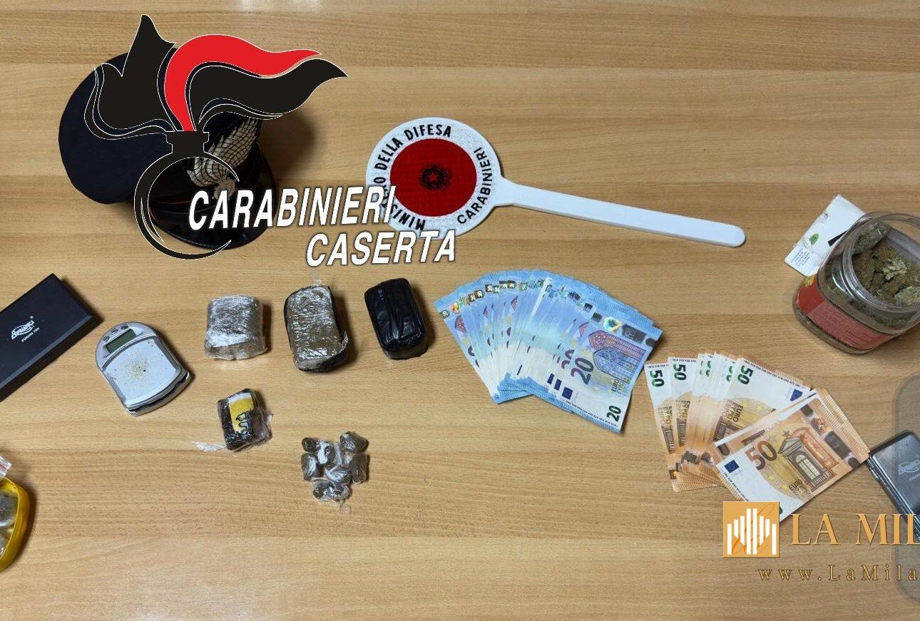 San Felice a Cancello (CE): 58enne arrestato, droga e contanti sequestrati