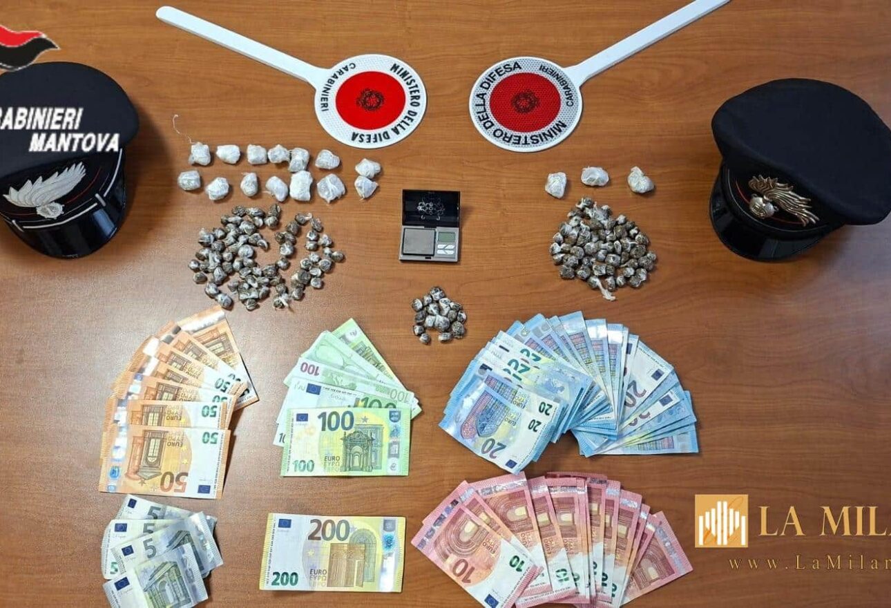 Viadana, fermato di notte: 20enne arrestato con 147 dosi di hashish