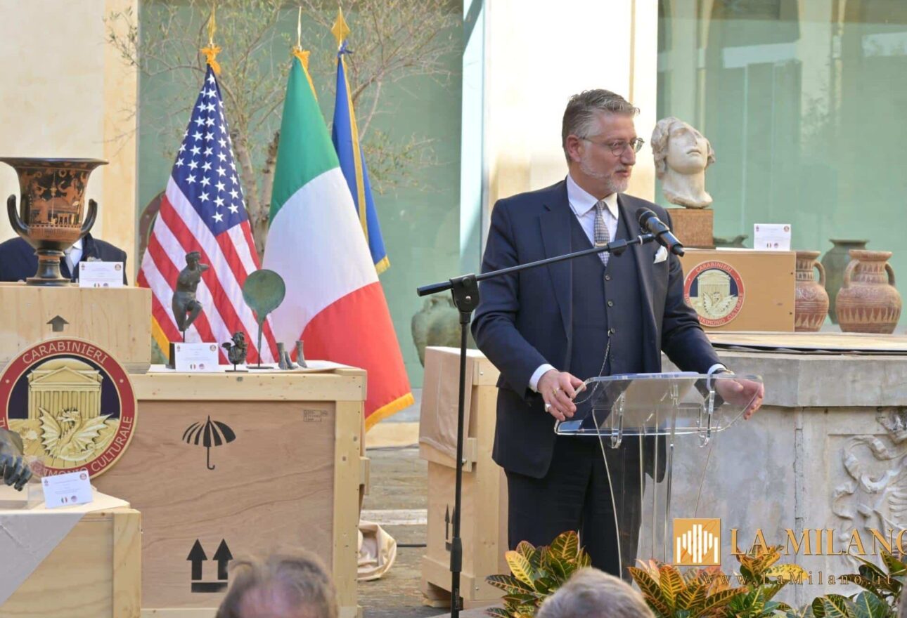 337 beni culturali restituiti dagli USA: grande recupero a Roma