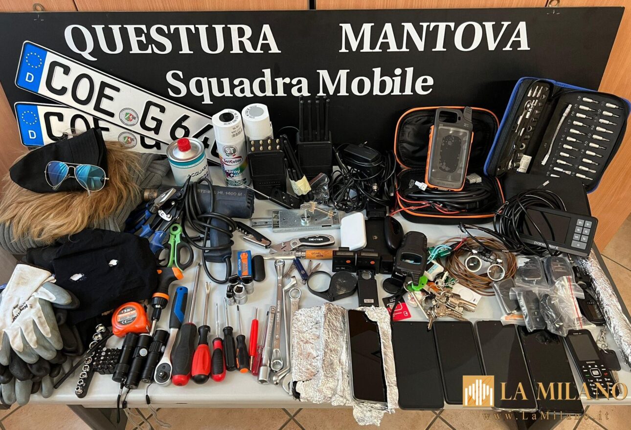 Mantova: fermati due ladri di auto, sequestrati armi e dispositivi elettronici