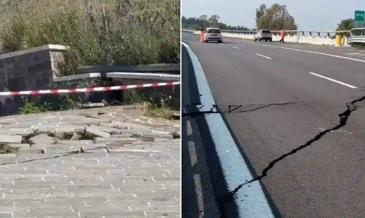 Frana a Petacciato blocca dorsale Adriatica: chiuse A14 e ferrovia, 60 evacuati in Molise