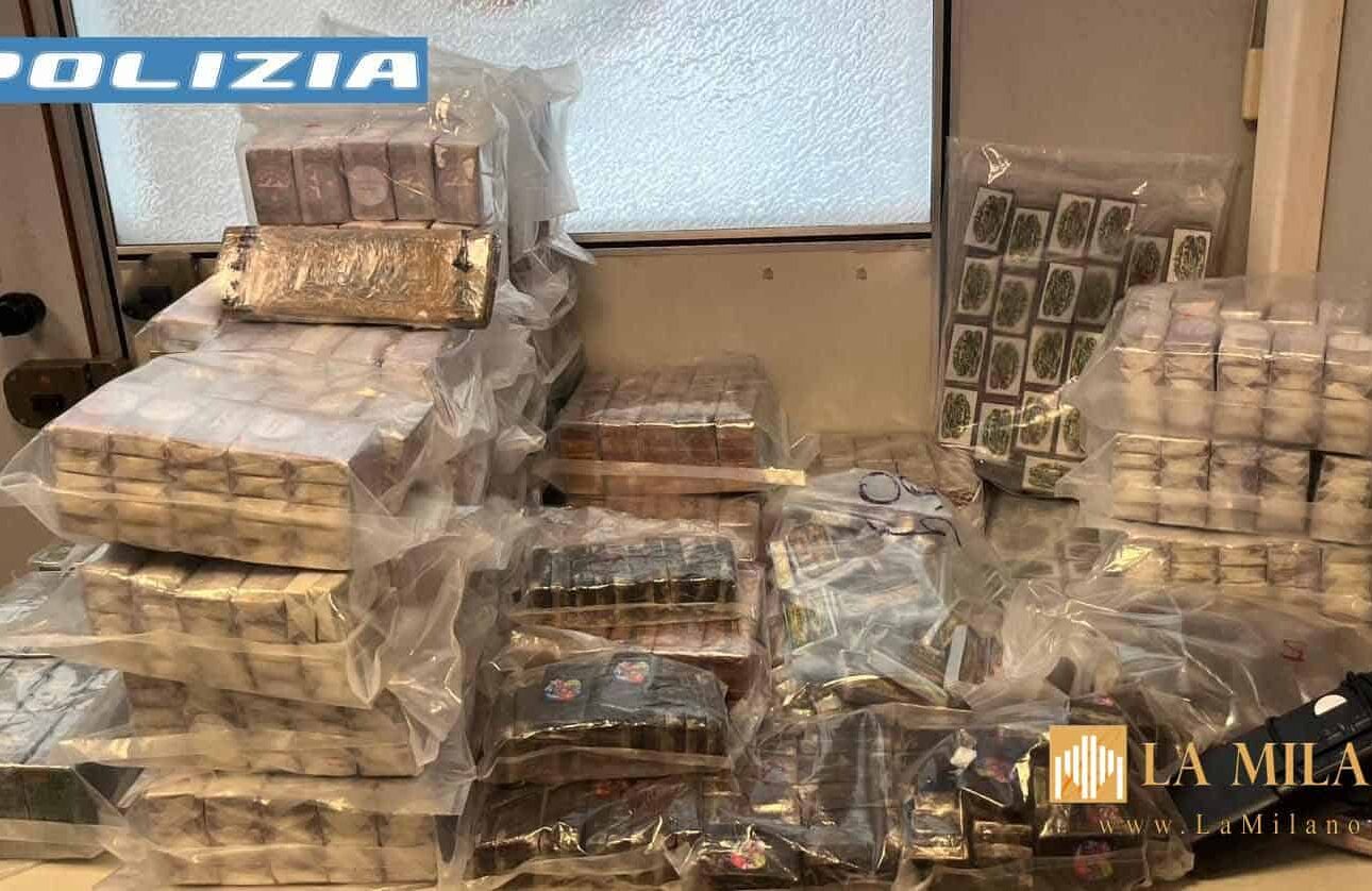 Cesate, sequestro record di droga: due arresti e 190 kg di hashish